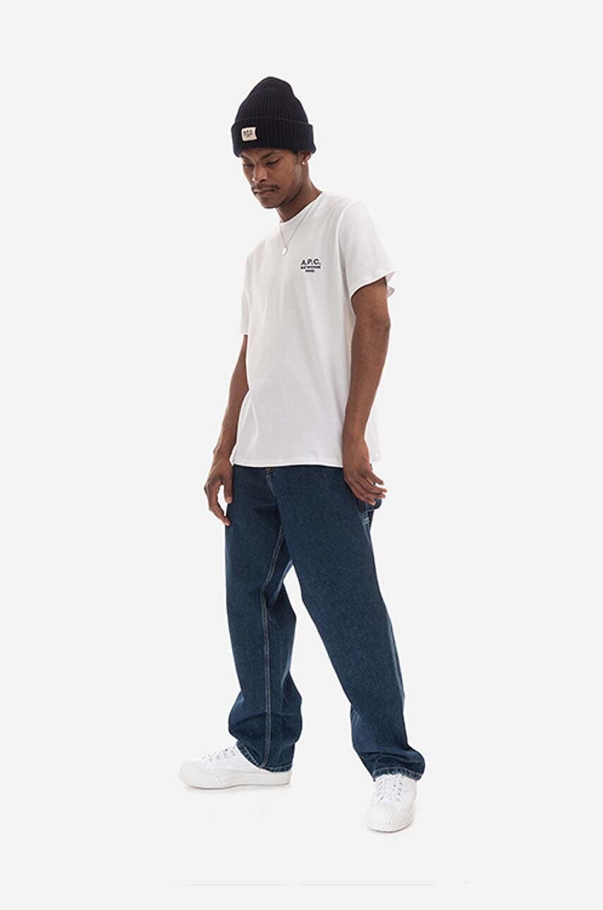 Бавовняна футболка A.P.C. Raymond колір білий однотонна COEZC.H26840-WHITE