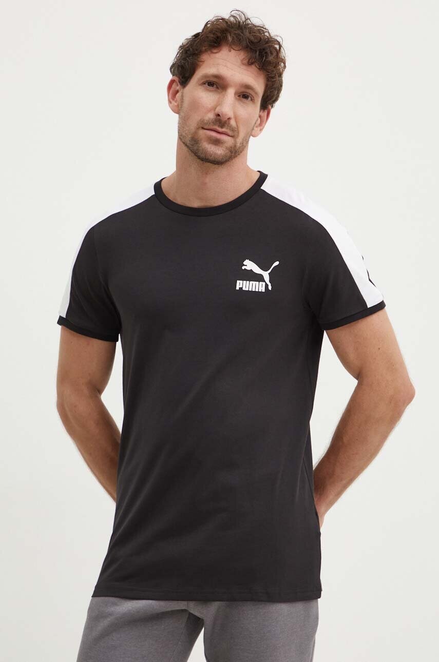 Футболка Puma чоловічий колір чорний з аплікацією 538204.01-black