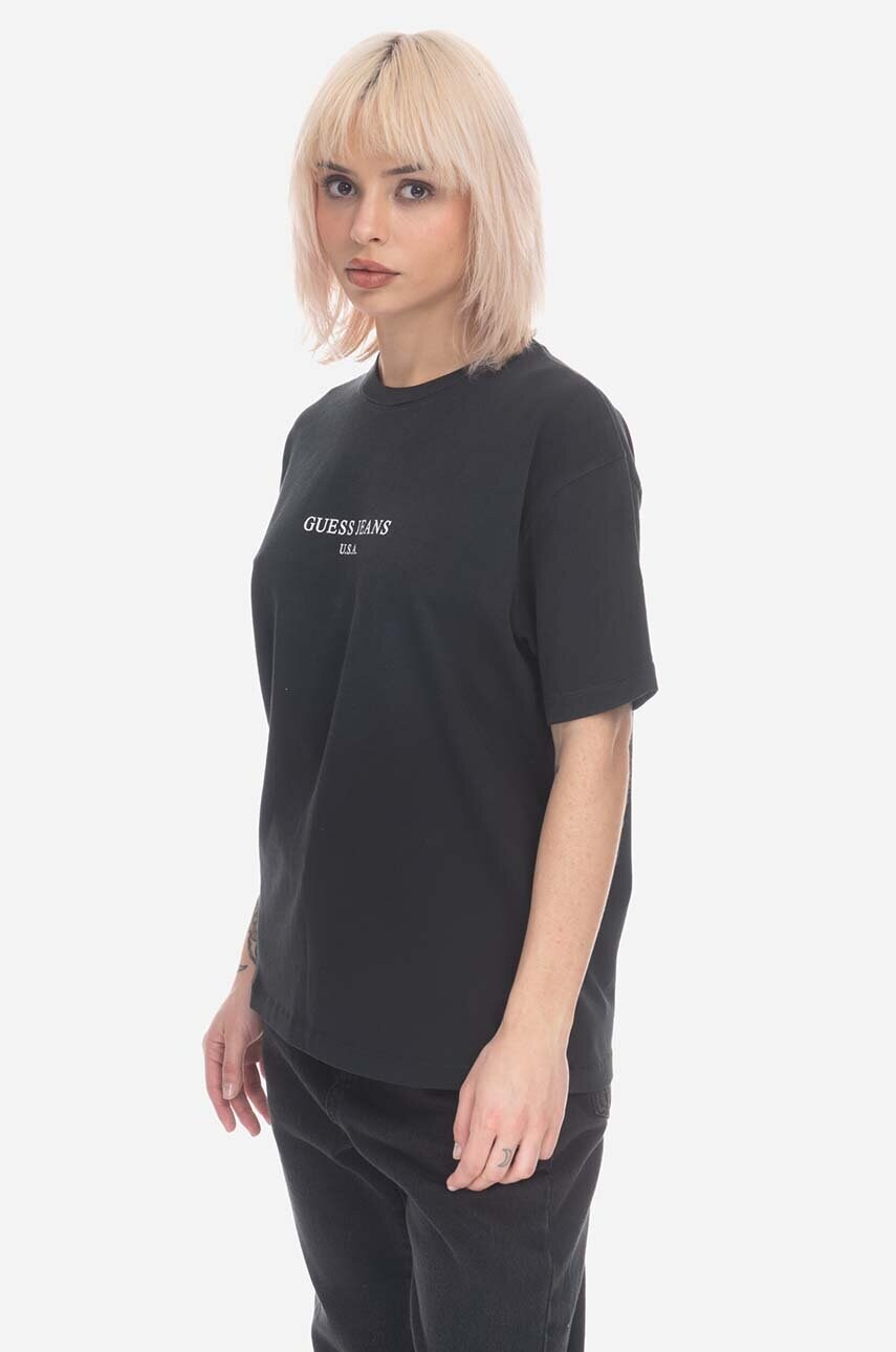 Бавовняна футболка Guess Vintage Logo Tee M3GI00KBB50 колір чорний з принтом M3GI00.KBB50-F8DT