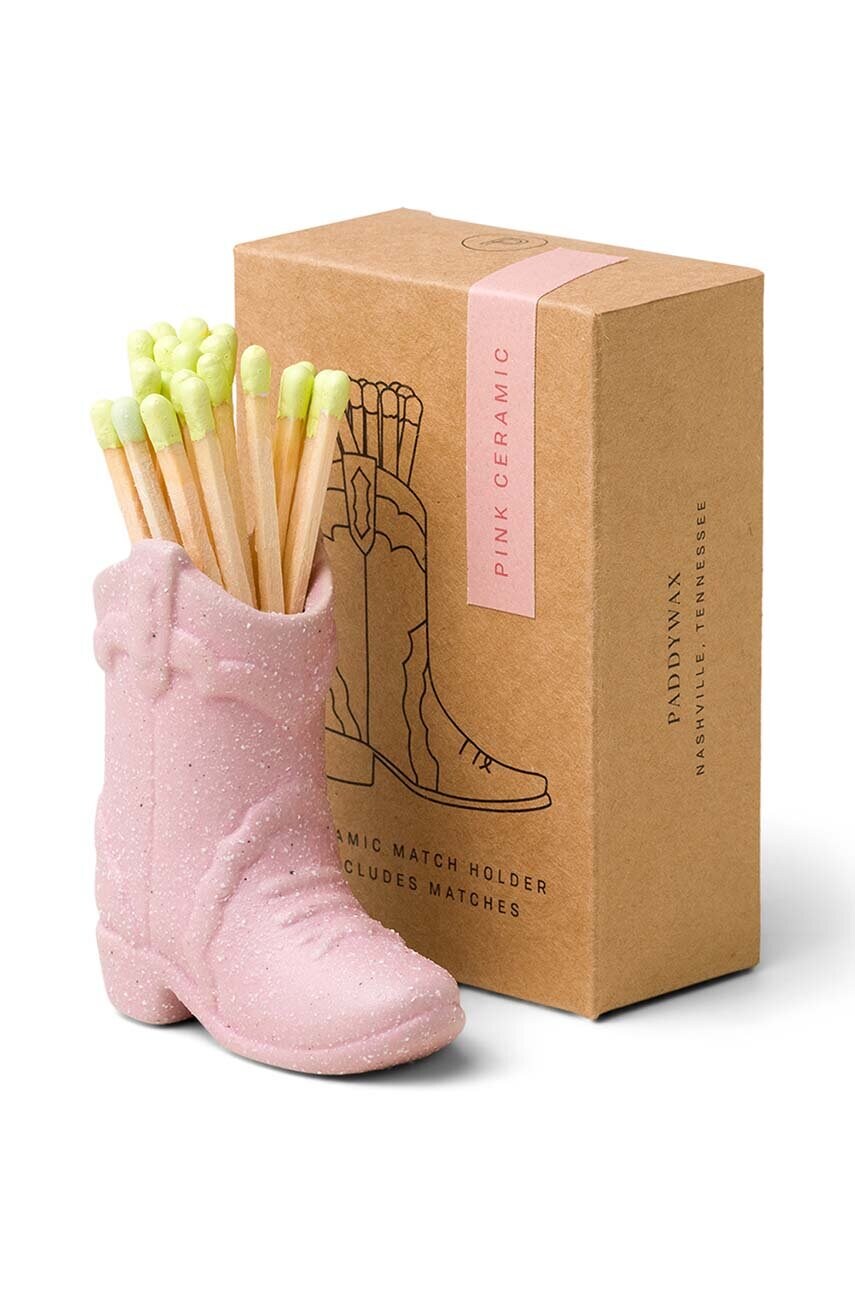 Сірники в керамічній підставці Paddywax Nashville Boot 25-pack