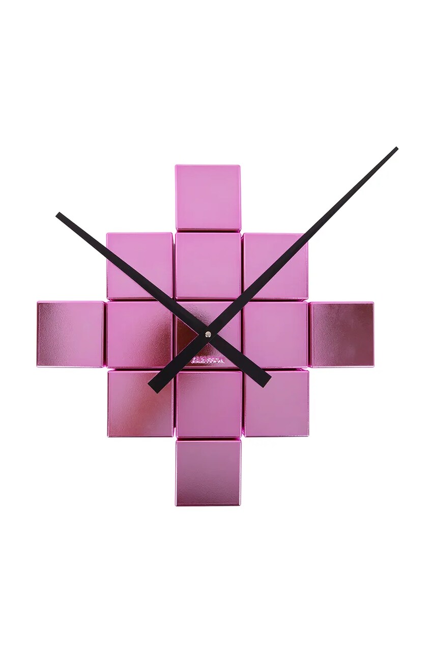 Настінний годинник Karlsson DIY Cubic колір фіолетовий