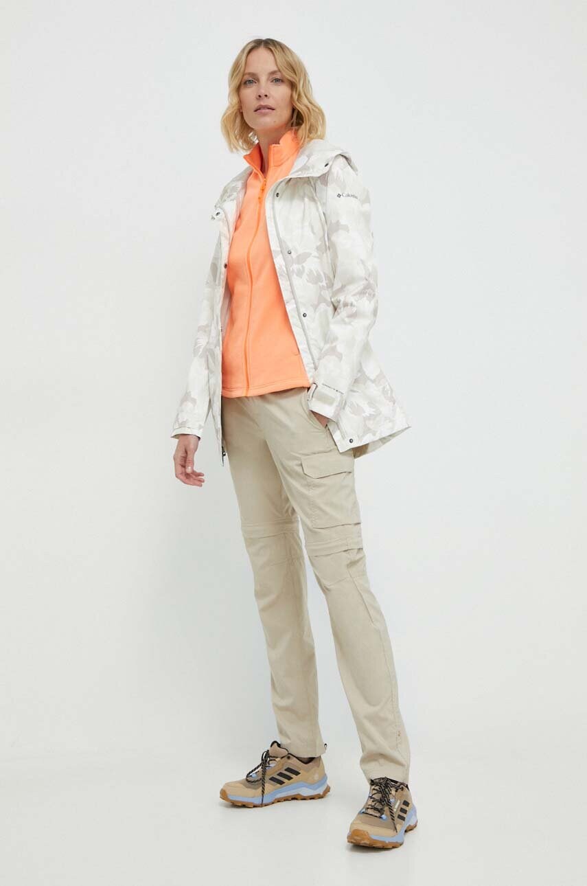 Дощовик Columbia Splash A Little II Jacket жіноча колір білий перехідна