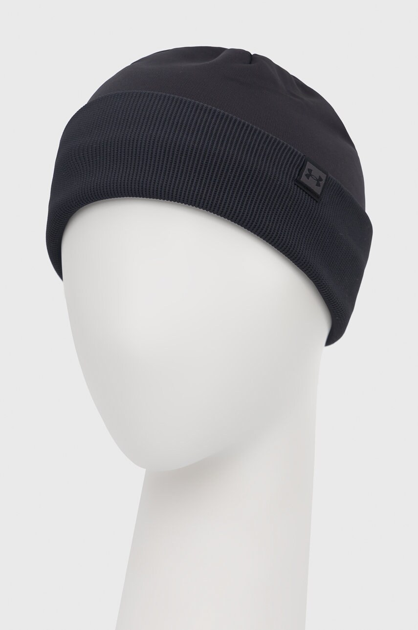 Шапка Under Armour 1365930 колір чорний з тонкого трикотажу