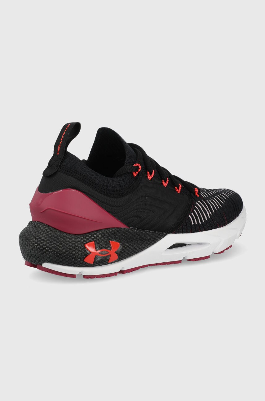 Бігові кросівки Under Armour Phantom 2 IntelliKnit колір чорний на плоскому ходу 3024155-601