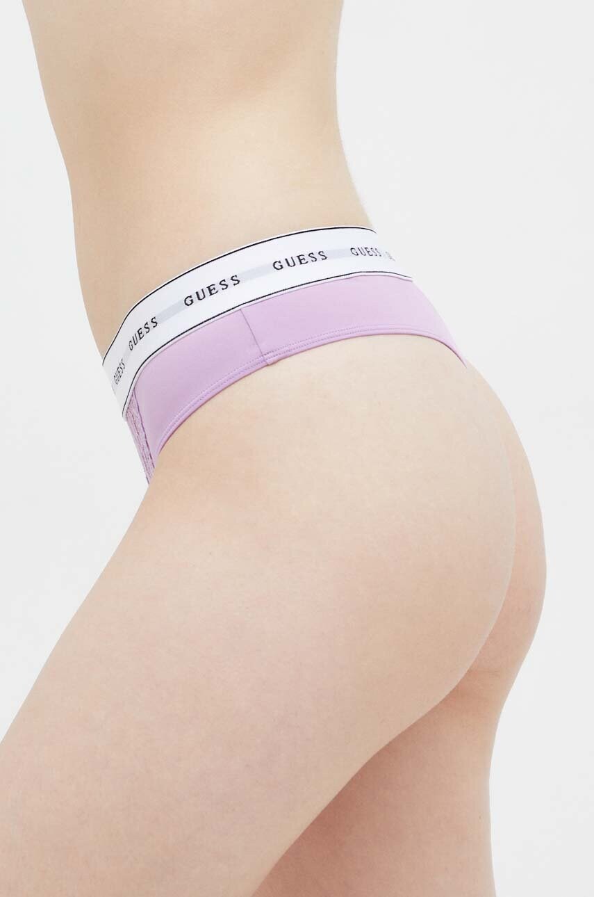 Стринги Guess колір фіолетовий