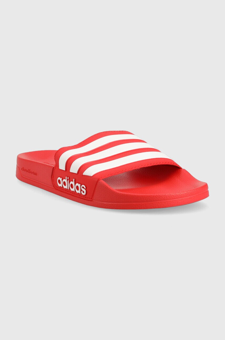 Шльопанці adidas колір червоний