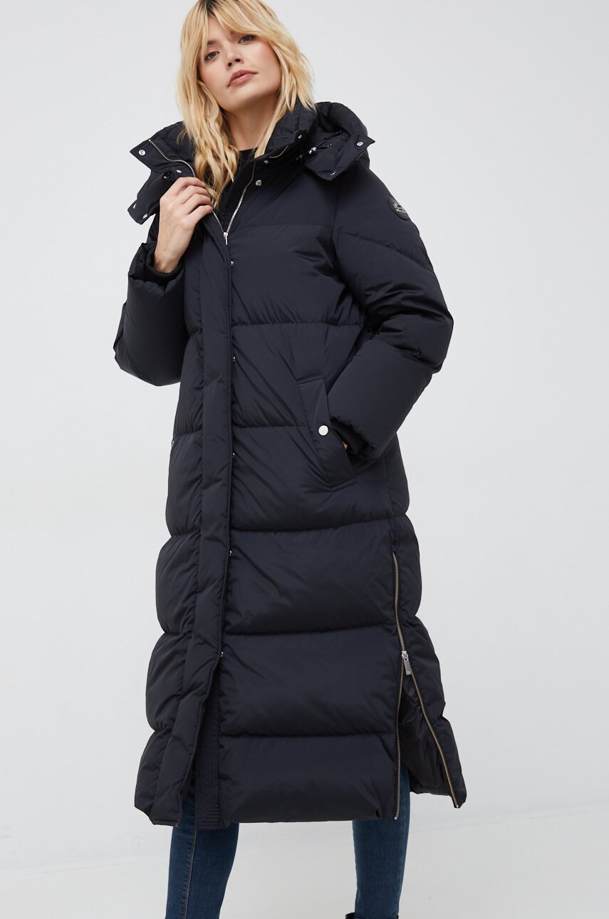 Пухова куртка Woolrich жіноча колір чорний зимова