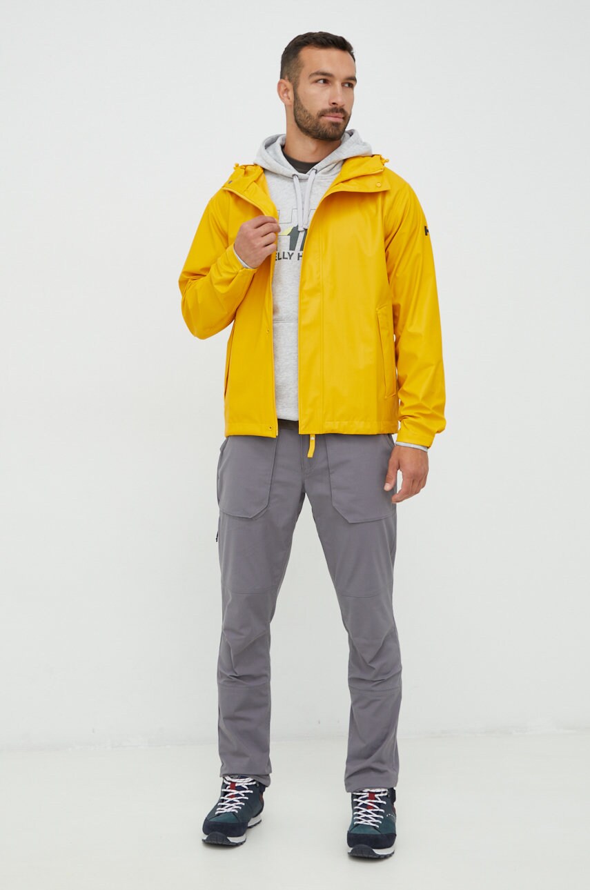 Дощовик Helly Hansen чоловіча колір жовтий перехідна