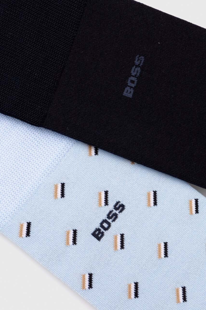 Шкарпетки BOSS 2-pack чоловічі колір чорний