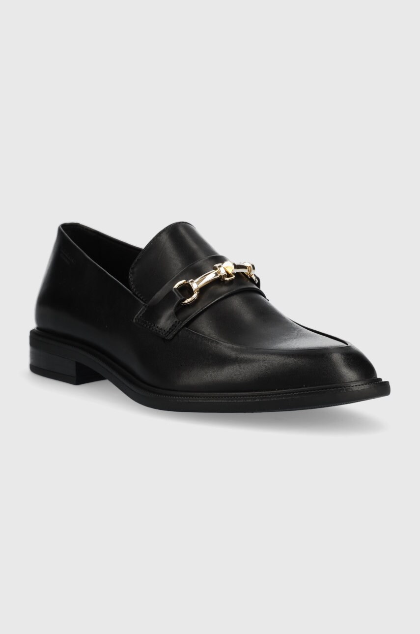 Шкіряні мокасини Vagabond Shoemakers Frances 2.0 жіночі колір чорний на плоскому ходу