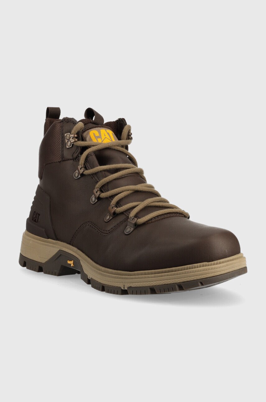 Черевики Caterpillar Leverage Hiker Wp чоловічі колір коричневий P725147