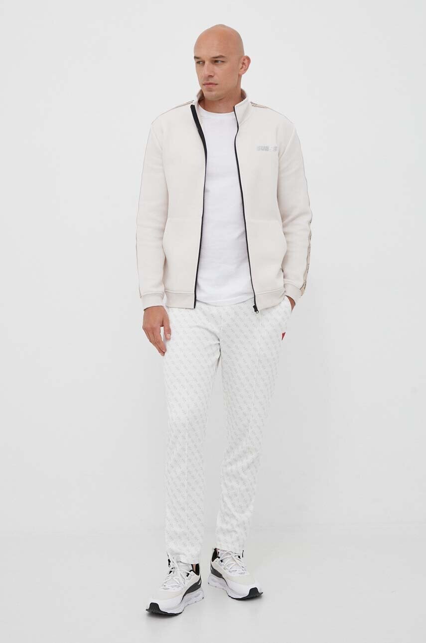 Спортивні штани Guess KORBIN колір білий візерунок Z2BB05 FL04Q