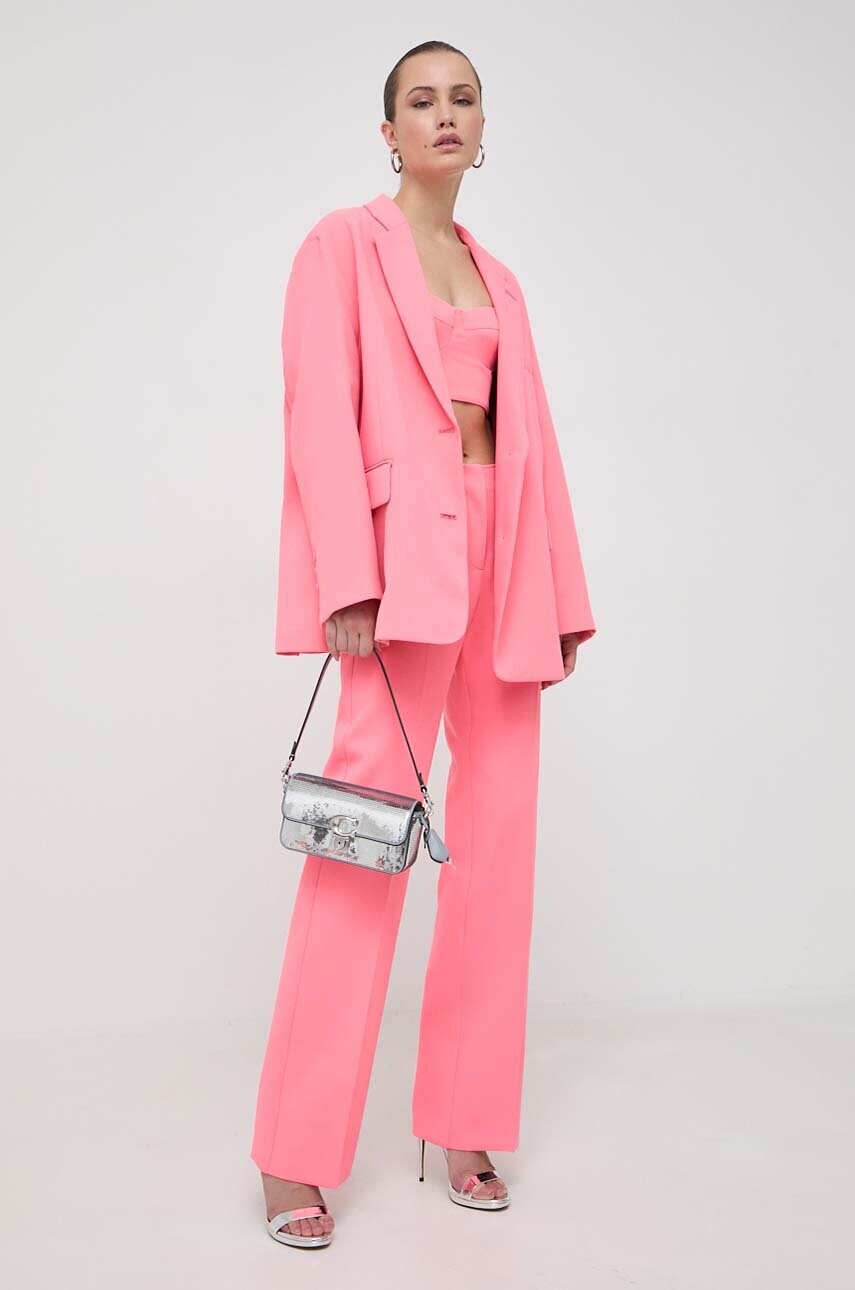 Топ MAX&Co. x Anna Dello Russo колір рожевий однотонна