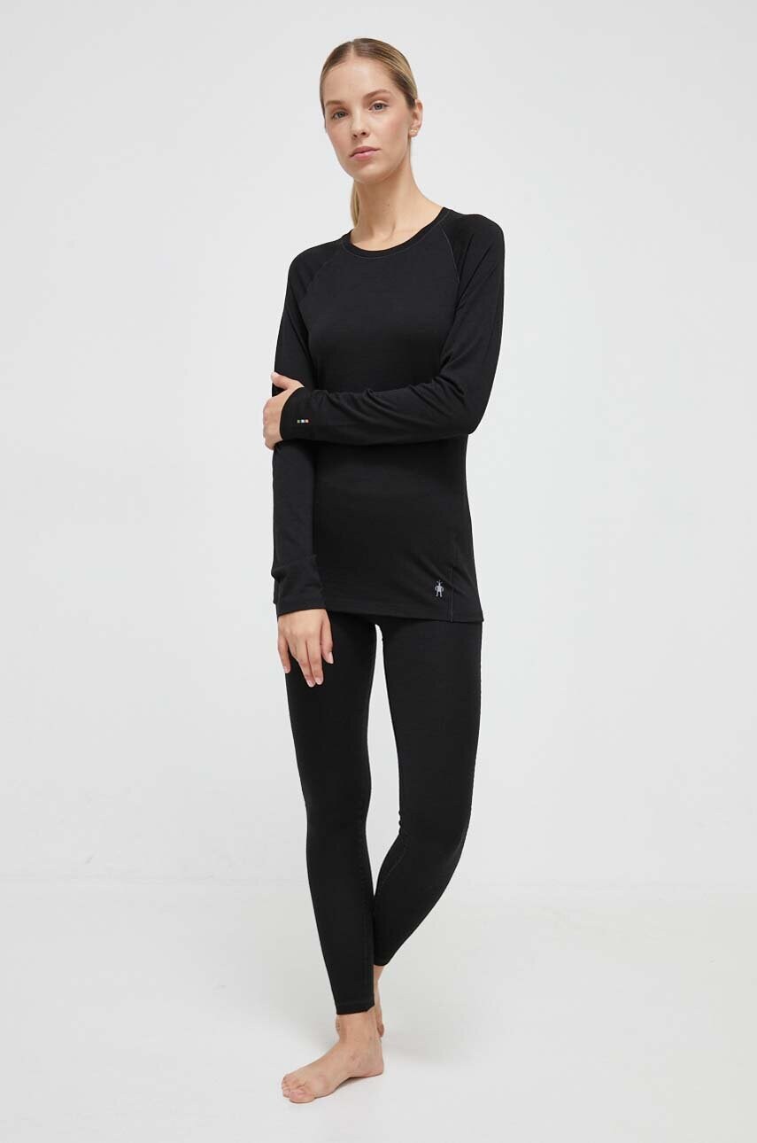 Функціональні легінси Smartwool Classic Thermal Merino колір чорний