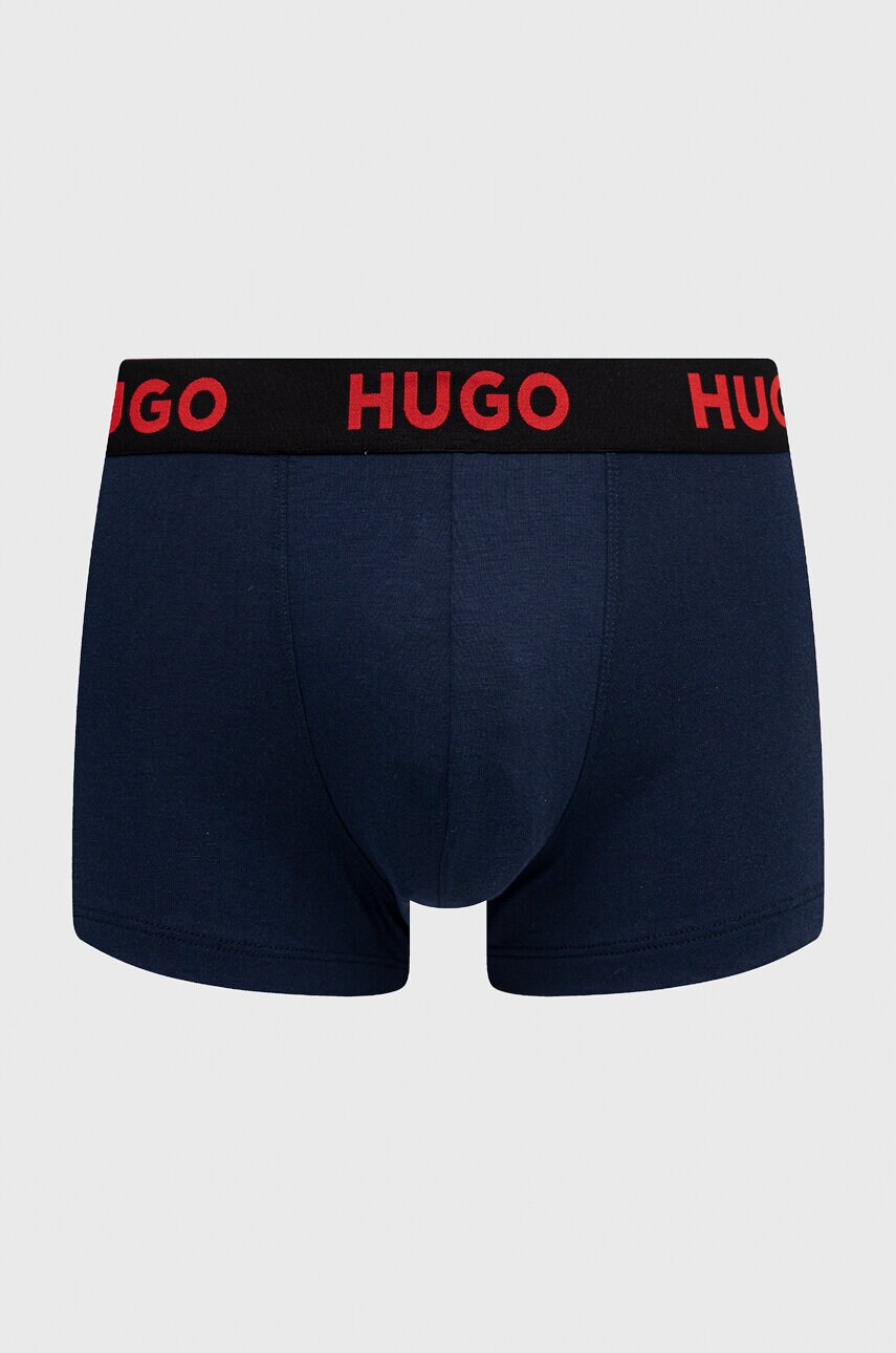 Боксери HUGO 3-pack чоловічі колір синій