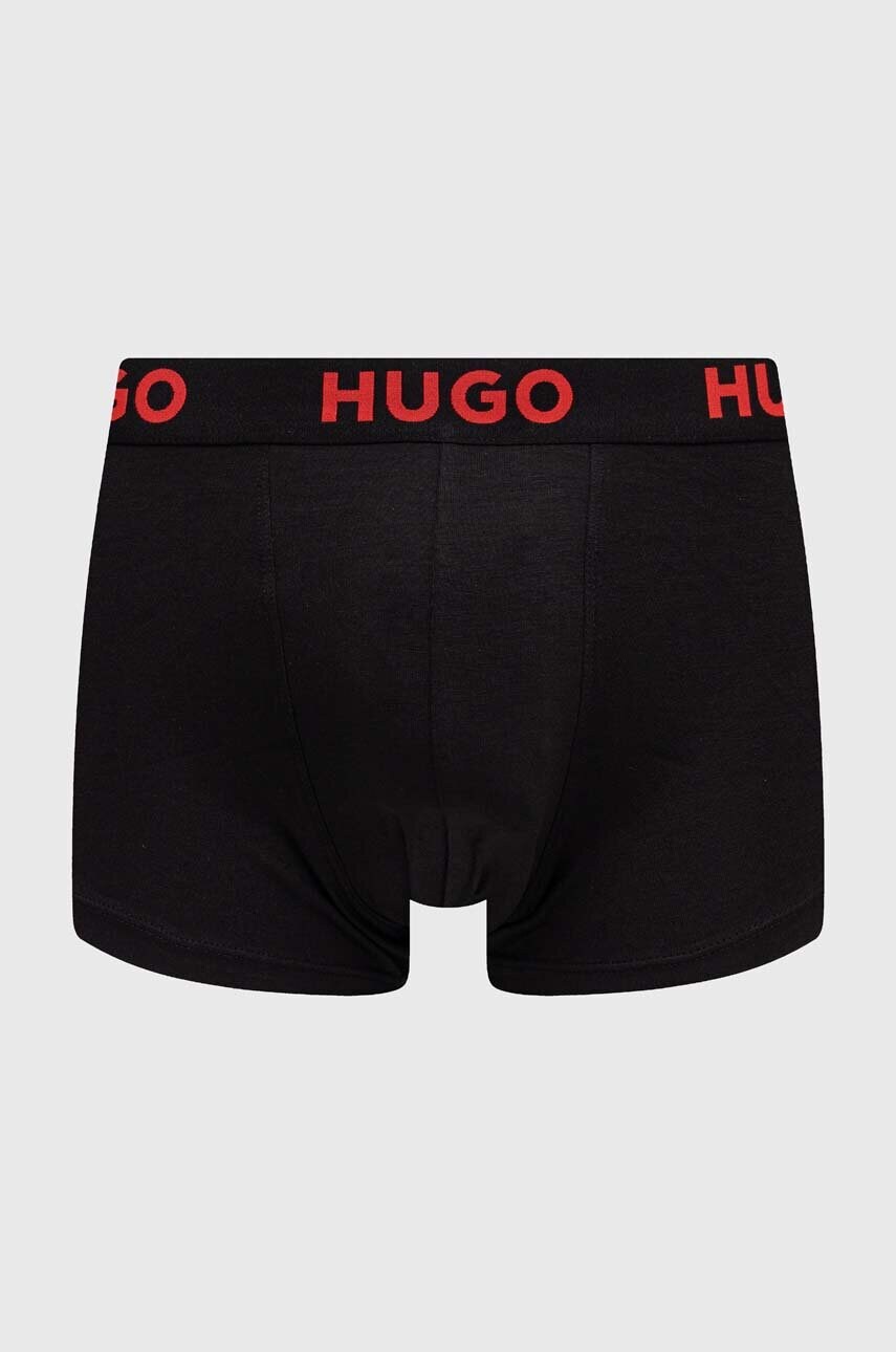 Боксери HUGO 3-pack чоловічі колір чорний