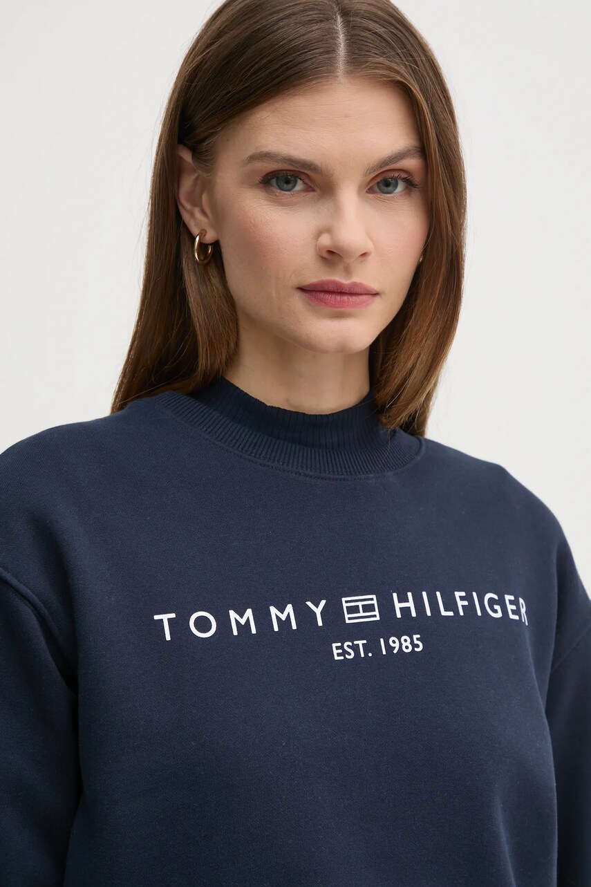Кофта Tommy Hilfiger жіноча колір синій з принтом WW0WW39791