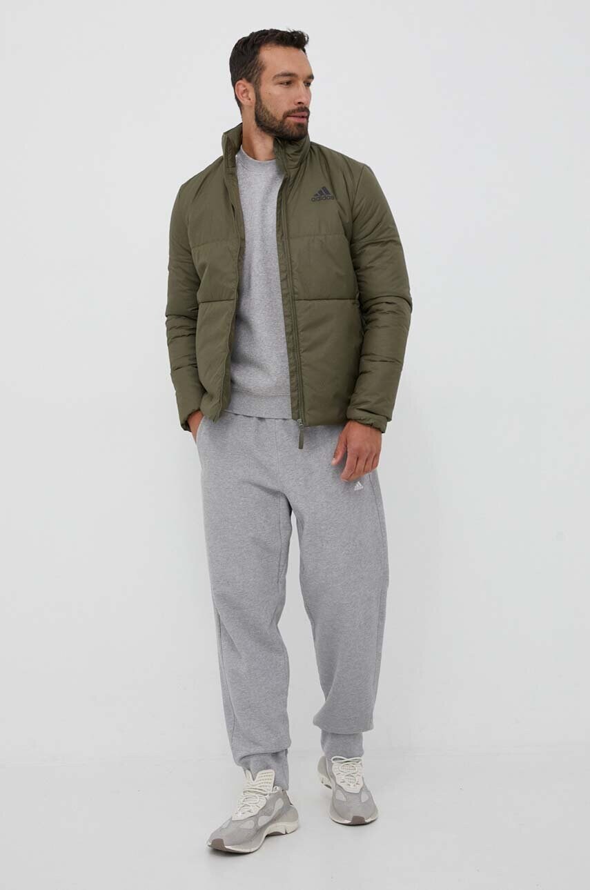 Кофта adidas Originals чоловіча колір сірий меланж