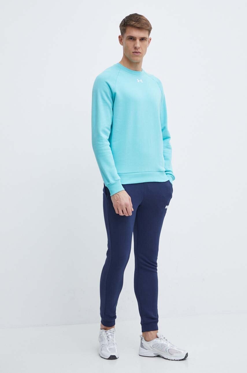 Кофта Under Armour чоловіча колір бірюзовий однотонна