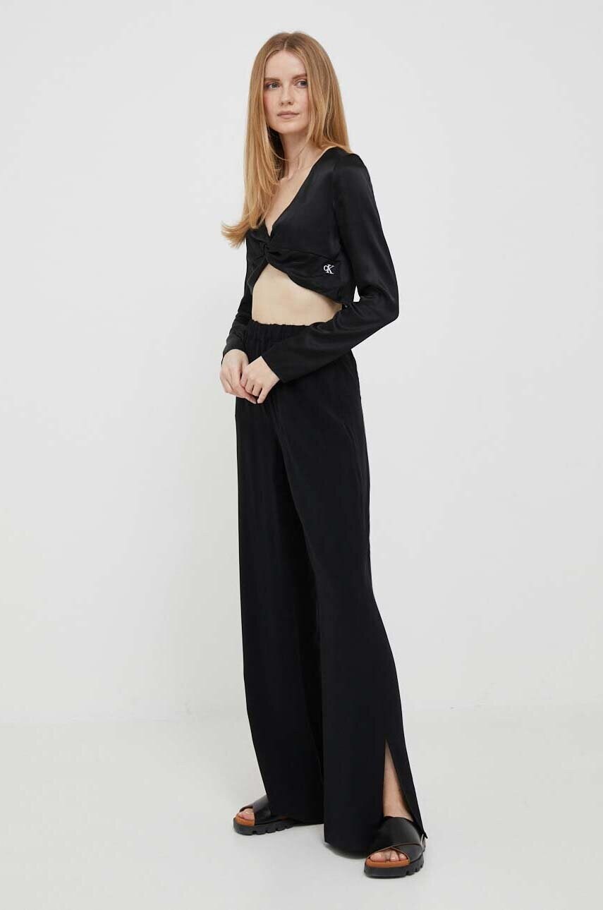 Блузка Calvin Klein Jeans колір чорний