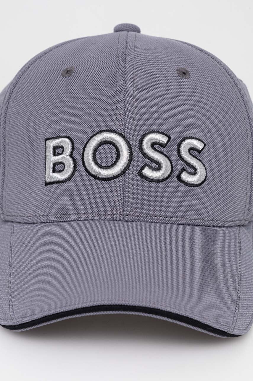Кепка Boss Green BOSS GREEN колір чорний з аплікацією