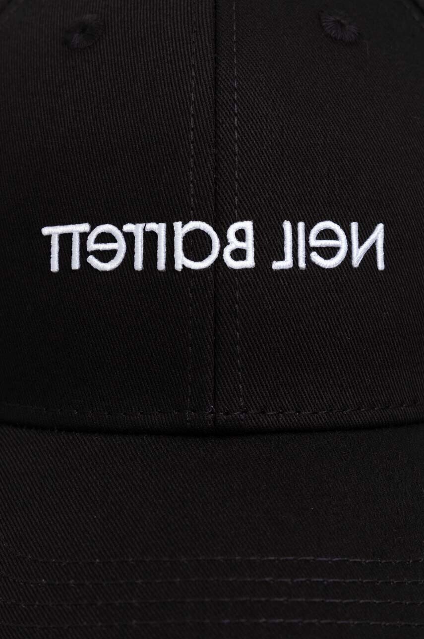 Кепка Neil Barett LOGO CAP колір чорний з аплікацією PBCP320C.C9503.524