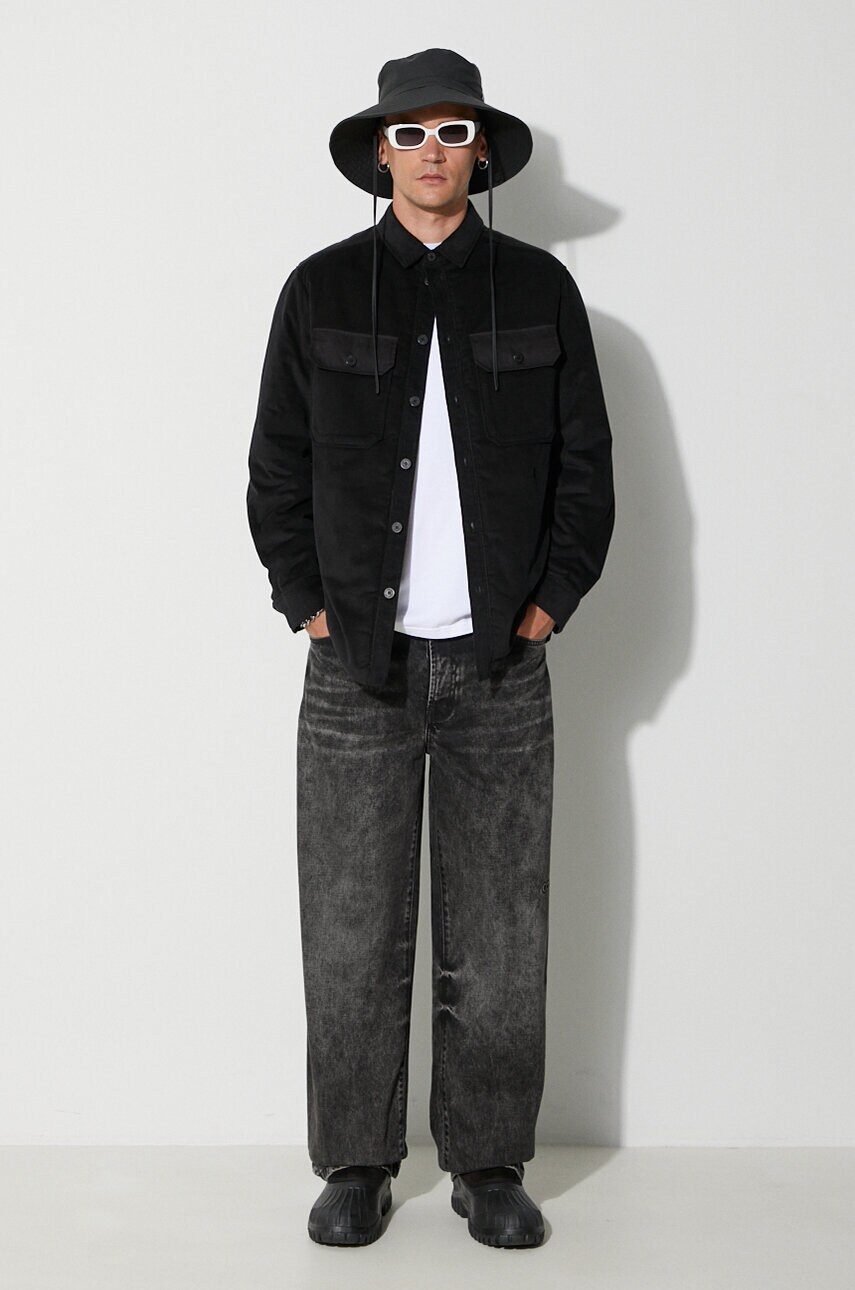 Куртка Neil Barett LOOSE BICOLOR FLAP POCKET PADDED чоловіча колір чорний перехідна PBCS024C.V042C.0101