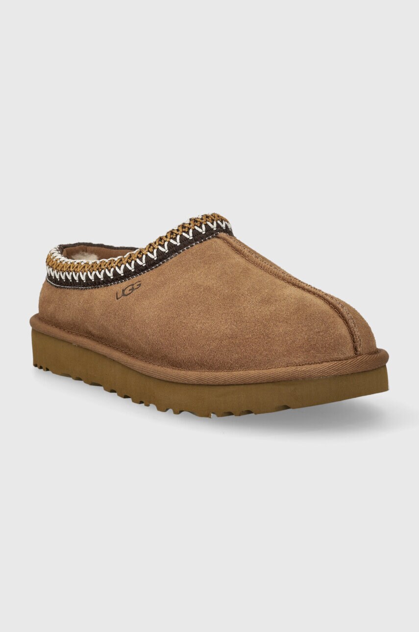 Замшеві тапочки UGG W TASMAN колір коричневий 5955 CHE