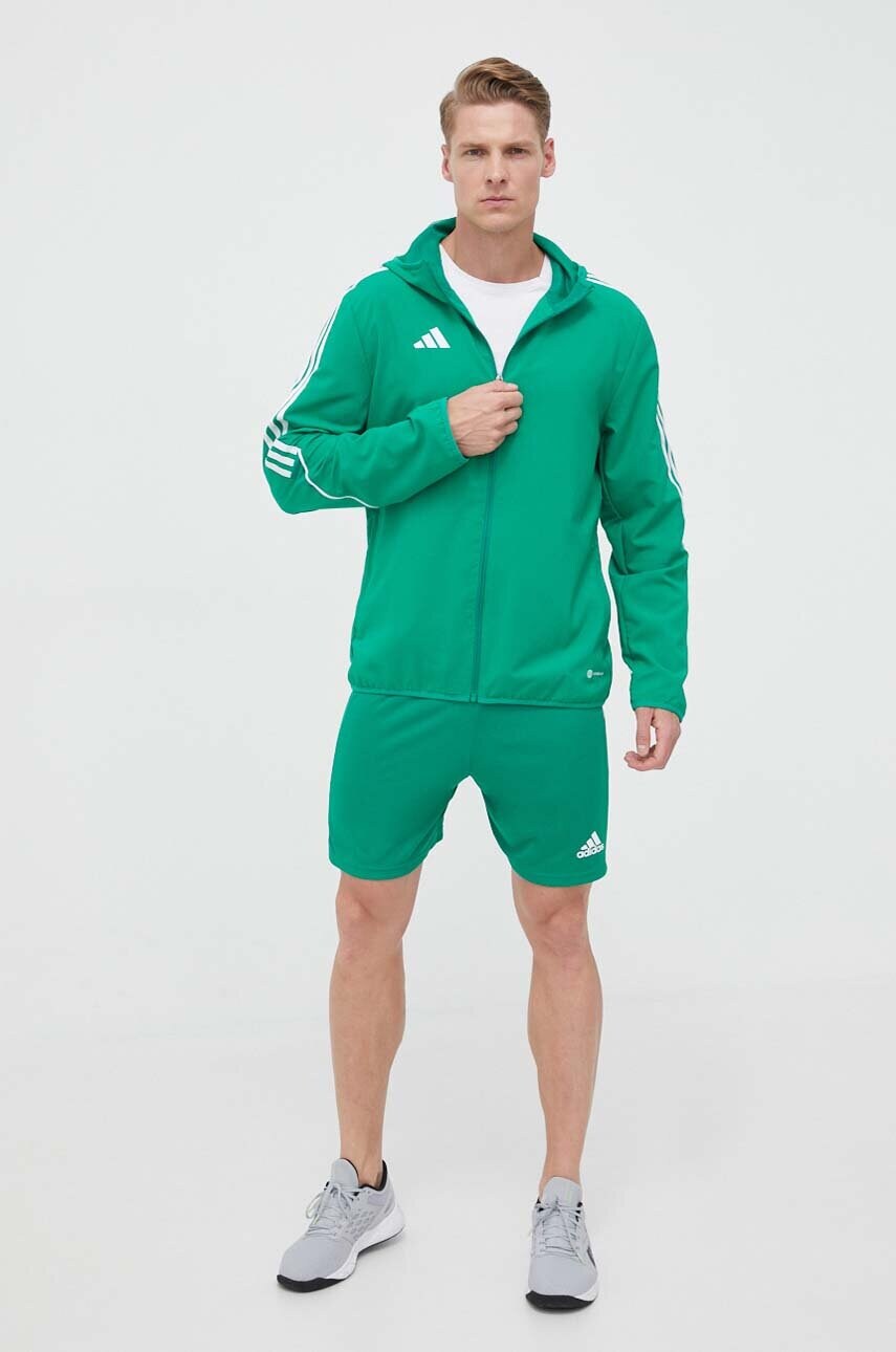 Куртка для тренувань adidas Performance Tiro 23 колір зелений перехідна
