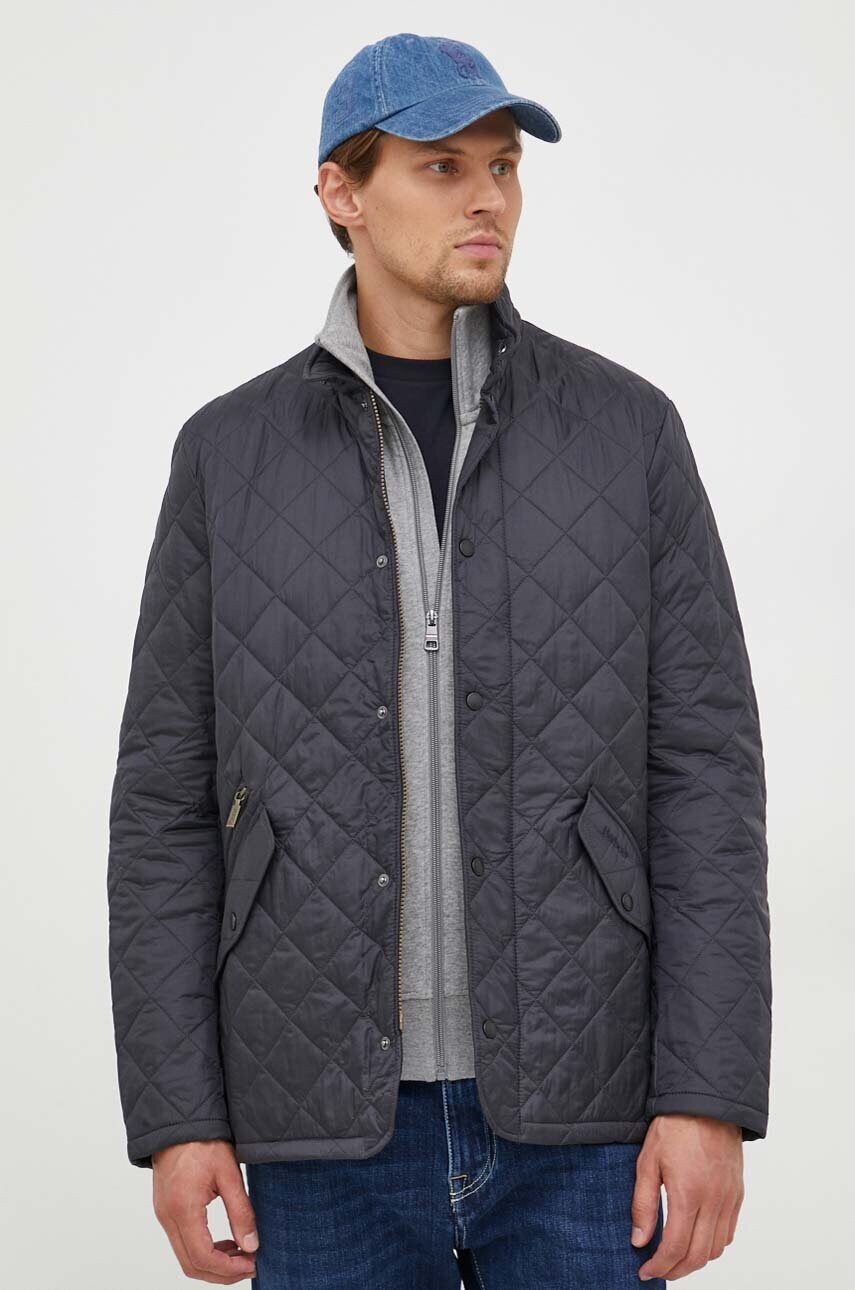 Куртка Barbour чоловіча колір синій перехідна