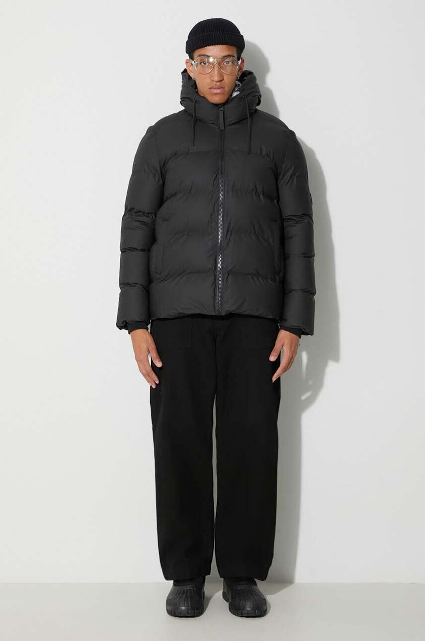 Куртка Rains 15120 Jackets колір чорний зимова