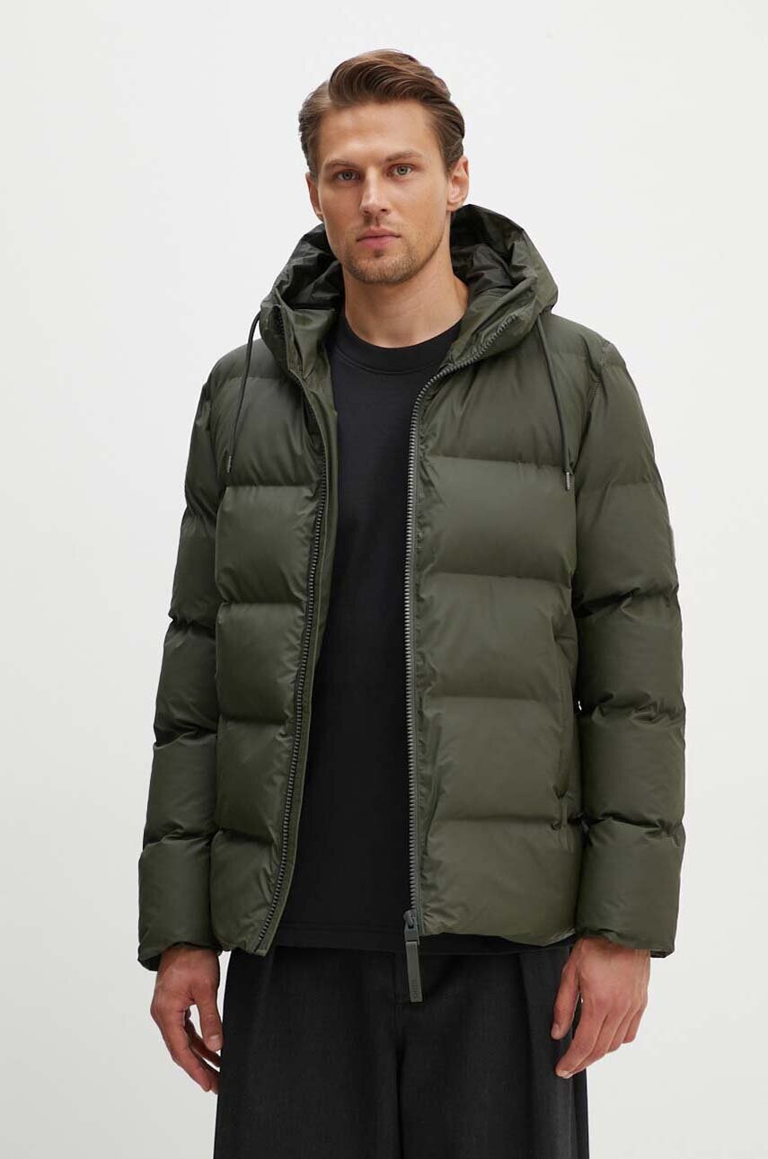 Куртка Rains 15120 Jackets колір зелений зимова