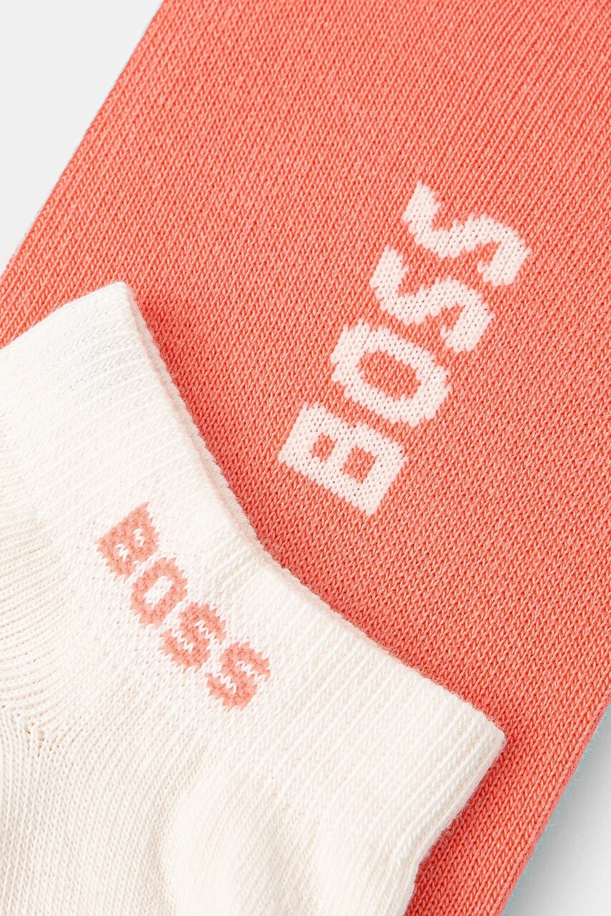Шкарпетки BOSS 2-pack жіночі колір рожевий