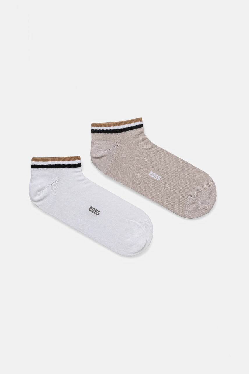 Шкарпетки BOSS 2-pack чоловічі колір бежевий