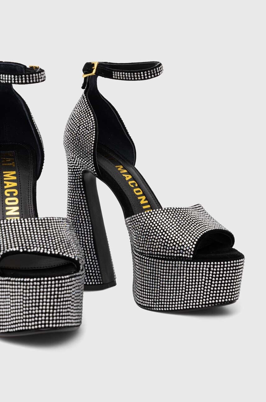 Замшеві сандалі Kat Maconie Danu колір срібний