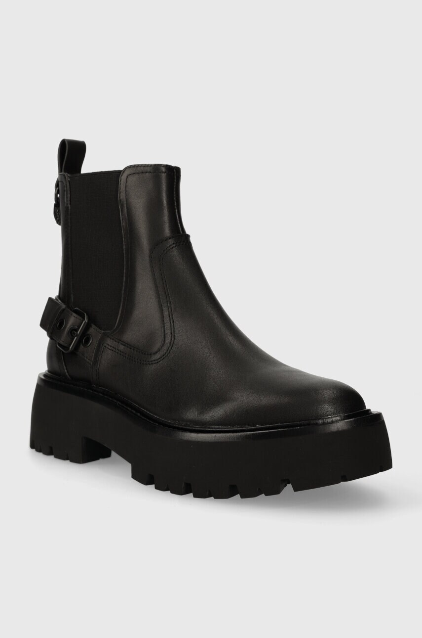 Шкіряні черевики Kurt Geiger London Matilda Chelsea жіночі колір чорний на платформі 655000109