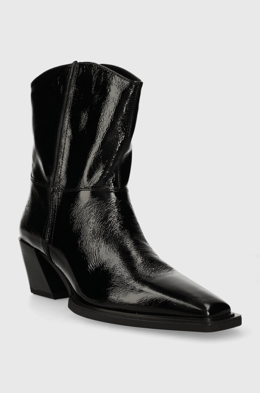 Шкіряні черевики Vagabond Shoemakers ALINA жіночі колір чорний каблук блок 5421.160.20