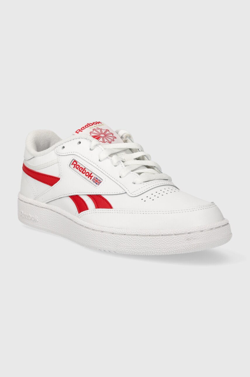 Шкіряні кросівки Reebok Classic CLUB C колір білий