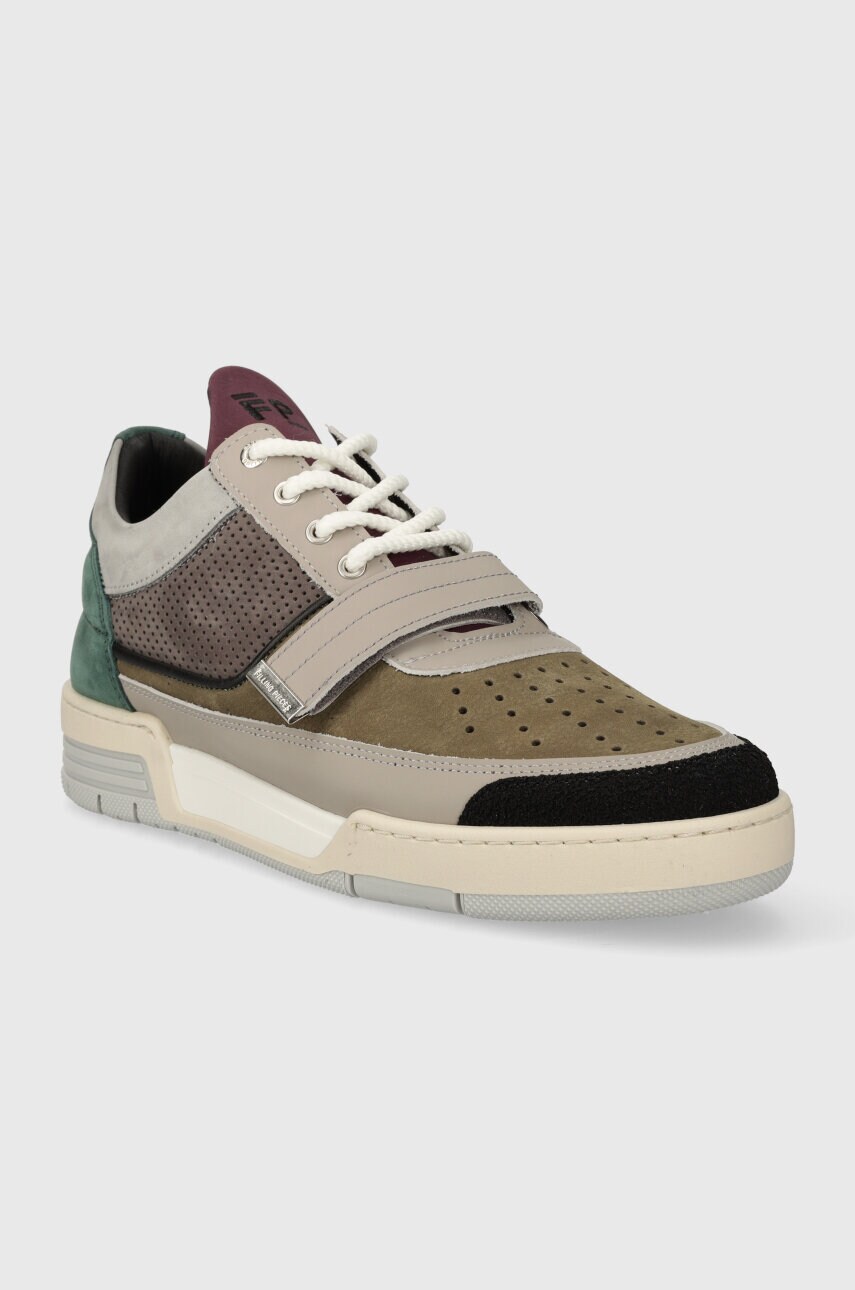 Шкіряні кросівки Filling Pieces Low Top Blaze колір сірий 10125691002