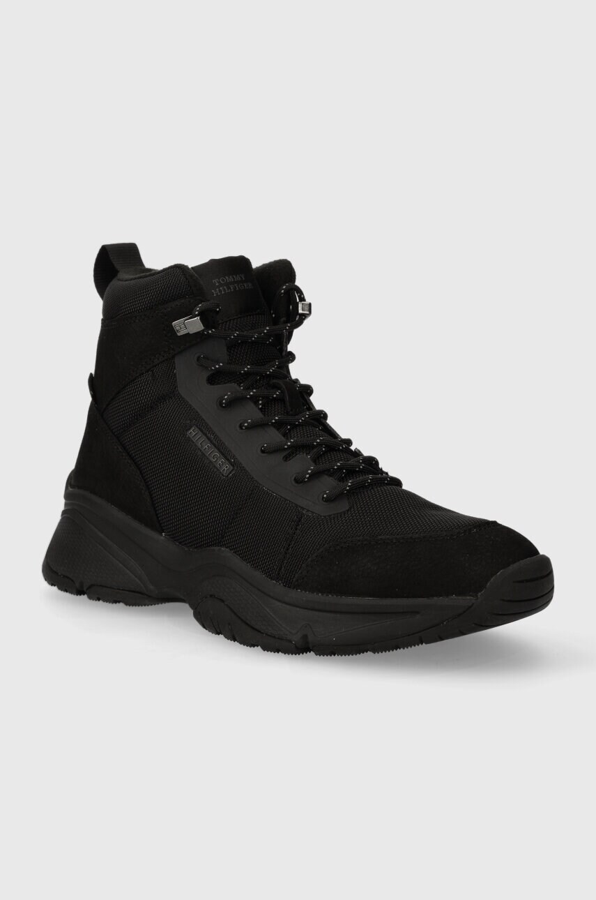 Кросівки Tommy Hilfiger OUTDOOR SNK BOOT LTH CORDURA колір чорний FM0FM04838