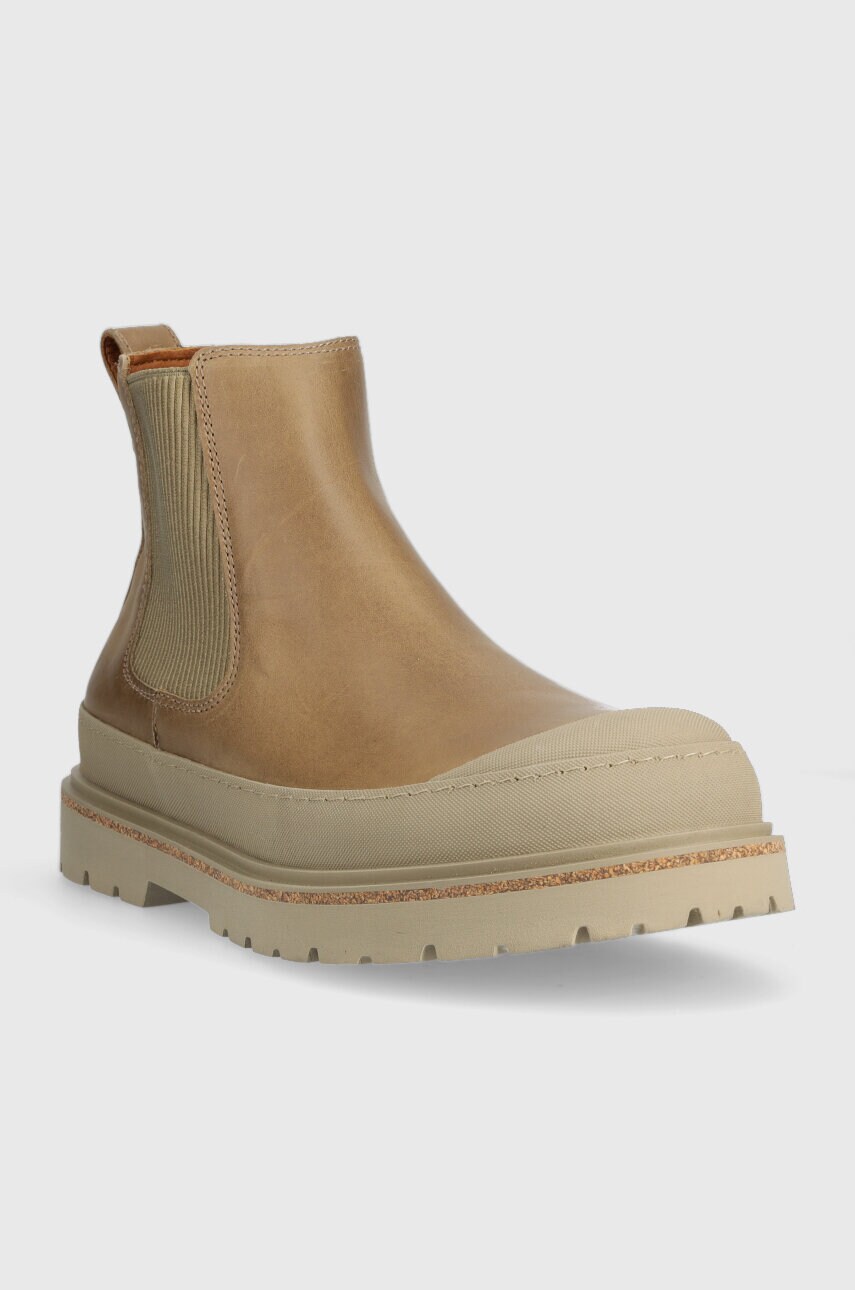 Замшеві черевики Birkenstock Prescott чоловічі колір коричневий