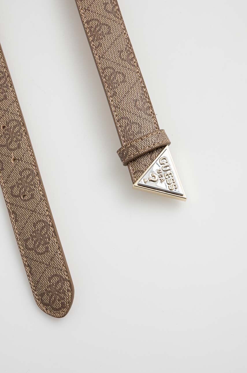 Ремінь Guess жіночий колір бежевий