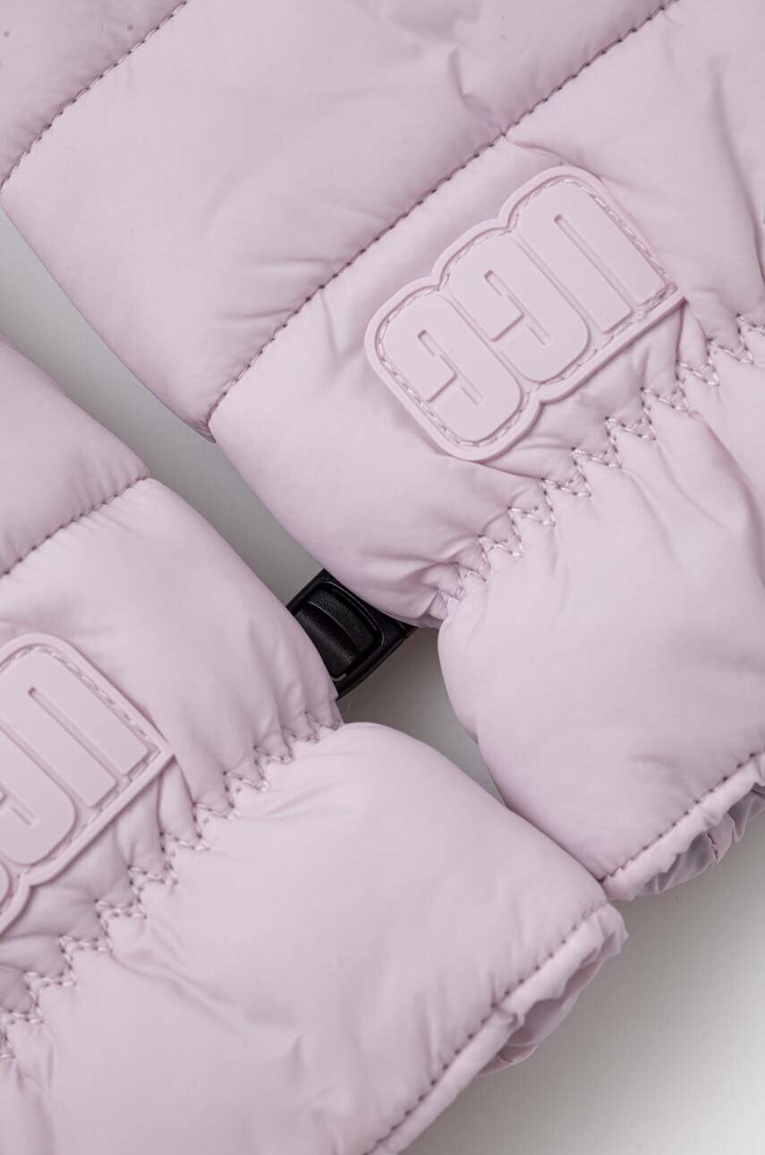Рукавички UGG жіночі колір рожевий