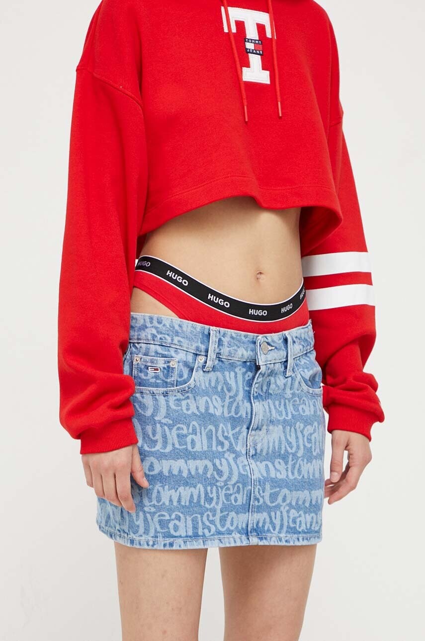 Джинсова спідниця Tommy Jeans mini пряма