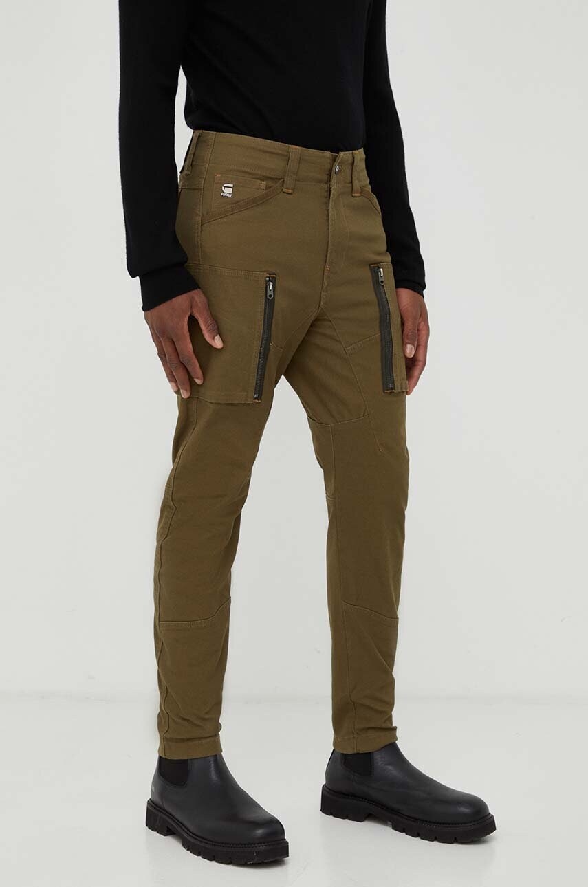 Штани G-Star Raw чоловічі колір зелений пряме