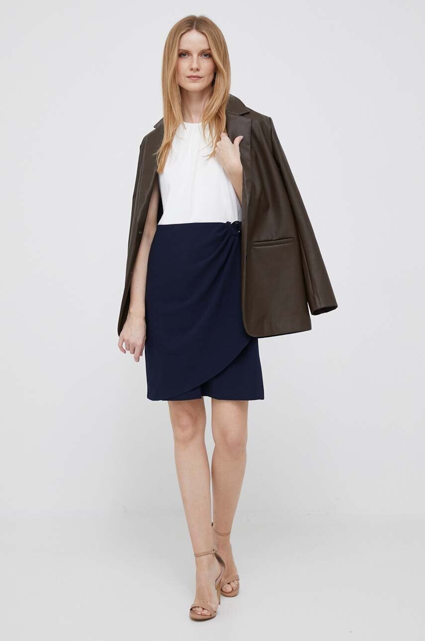 Сукня Dkny колір синій mini пряма