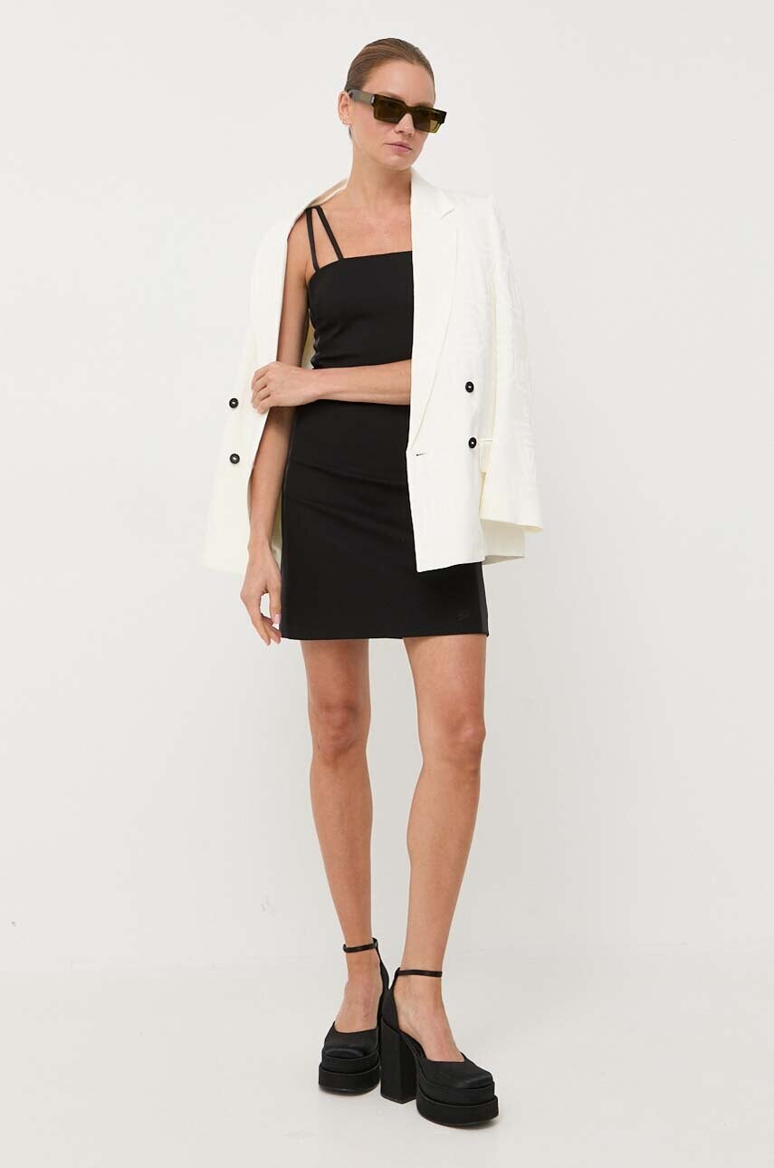 Сукня Karl Lagerfeld колір чорний mini облягаюча