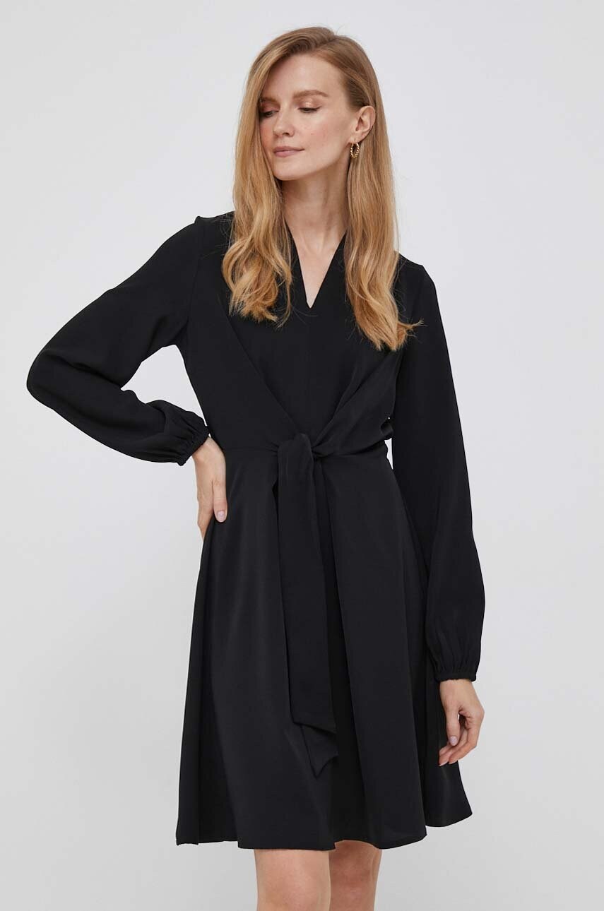 Сукня Dkny колір чорний mini облягаюча