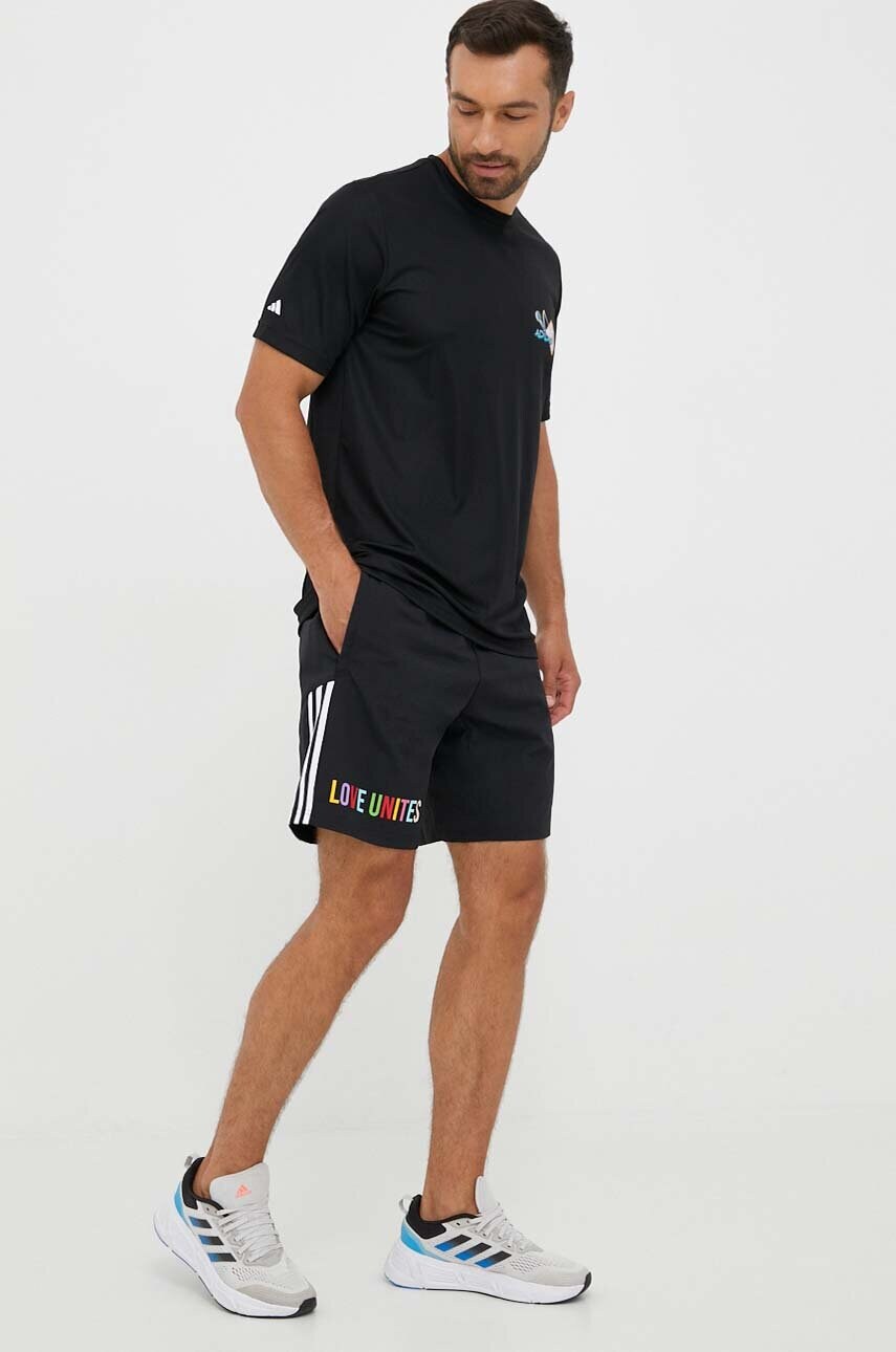 Шорти для тренувань adidas Performance Pride Tiro Downtime колір чорний