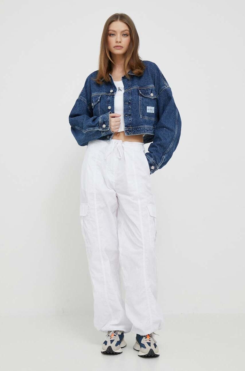 Топ Calvin Klein Jeans жіночий колір білий
